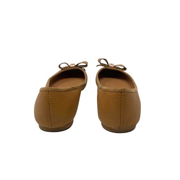 Ted Baker Women's Sually Dainty Bow Slip On Flat Shoes Size 40 / 10 Brown - Picture 5 of 6